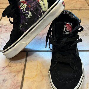Nightmare Before Christmas Vans black and purple Sk8 Hi Women’s 5 Kids 3.5